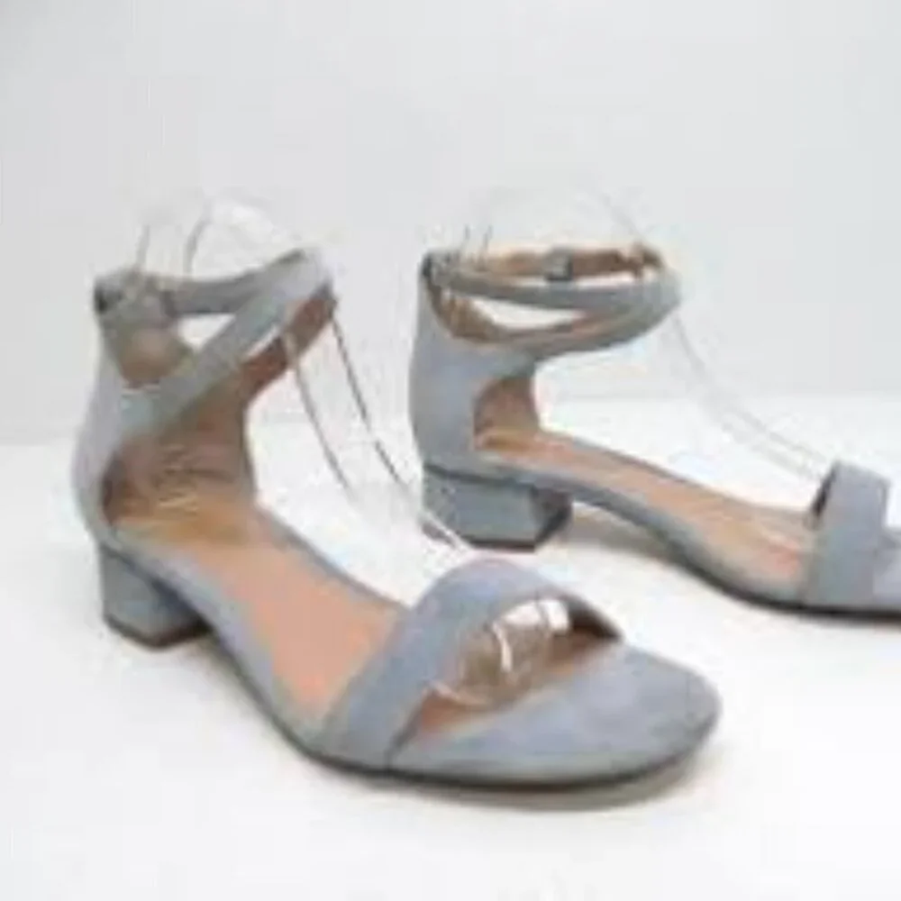 Palph Lauren Betha Blue Suede Ankle Sandal’s Size 7.5 - Picture 8 of 8
